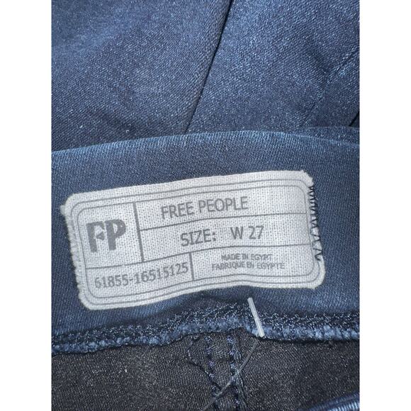 Free People Ultra-Skinny Jeggings Dark Wash Size 27 - Picture 5 of 6